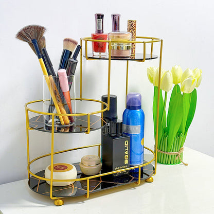 3-Tier Golden Vanity Stand by Matrix